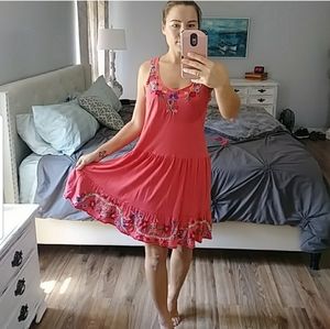 Johnny Was coral dress